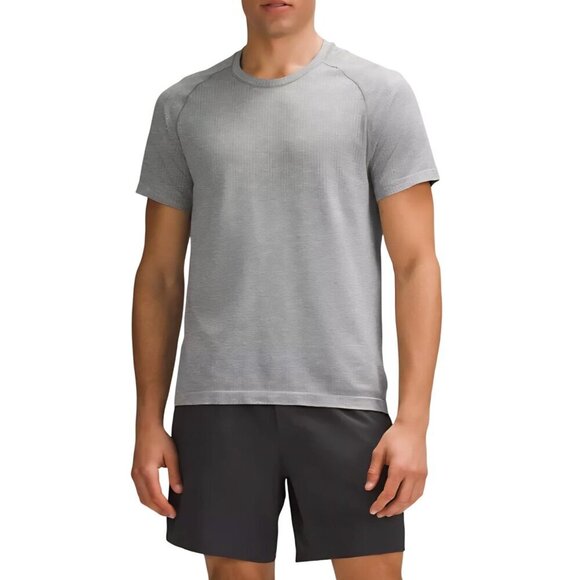 Lululemon Metal Vent Tech Shirt Sleeve Shirt Heathered Green Size M - Picture 2 of 8